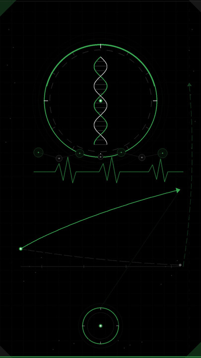 Abstract visualisation of human biological rhythms and metabolic data